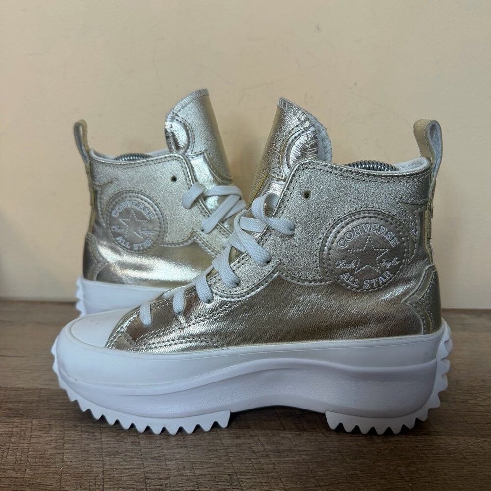 Converse Run Star Hike Platform High Western Embroidery gold size 6 shoes